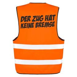 Spaß Kostet Warnweste Unfallweste Sicherheitsweste Der Zug hat keine Bremse Malle 2024 Männertag Himmelfahrt Karneval von Spaß Kostet