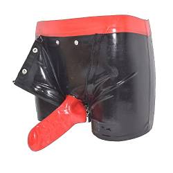 SpecialUnderwear Latex Shorts mit Doppel-Reißverschluss/Innenkondom Size:L von SpecialUnderwear