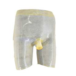 SpecialUnderwear Latex Shorts transparent mit Öffnung vorne Size: XXL von SpecialUnderwear