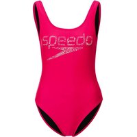 SPEEDO Damen Badeanzug LOGO DEEP U-BK HI LEG 1P AF PK von Speedo