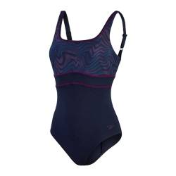 Speedo Damen New Contour Eclipse-Printed Sport, bunt, 34 von Speedo