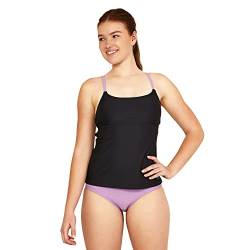 Speedo Damen U-Ausschnitt Tankini-Top, Schwarz, Medium von Speedo