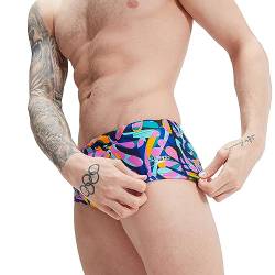 Speedo Herren-Trainingsslip, 13,5 cm, Blau / Rosa, Peacoat/True Cobalt/Mystic/Marine Blue/Candy Vibe/Mango, 6 von Speedo