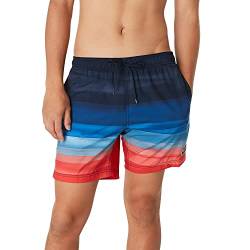 Speedo M Sna Print Volley 17" Watershort Fade Blau - Moderne elastische Herren Badeshorts, Größe L - Farbe Peacoat von Speedo