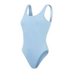 Speedo Women's Textured Deep U-Back Badeanzug, Blau, 40 von Speedo