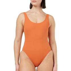 Speedo Women's Textured Deep U-Back Badeanzug, Braun, 40 von Speedo