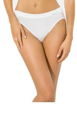 5 Stück Jazzpants Sport Edition Damen Unterwäsche Slip Unterhose 100% Bio Baumwolle Farbe: weiß Größen 38-48 Größe 38 von Speidel