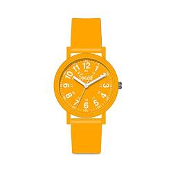 Speidel Eco Color Pop Armbanduhr aus recyceltem Kunststoff mit 18 mm dickem Armband aus recyceltem Silikon, Mimose, 18mm, Eco Color Pop Watch von Speidel