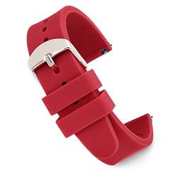 Speidel Ersatzarmband für Scrub Watch, 14 mm, Silikon, Rot, rot, 14 mm, Armband von Speidel