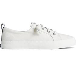 Sperry Damen Crest Vibe Linen Sneaker, Weiß, 37.5 EU (4.5 UK) von Sperry