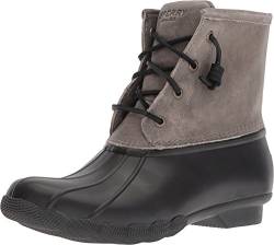 Sperry Damen Saltwater Mode-Stiefel, Black/Grey, 39 EU von Sperry