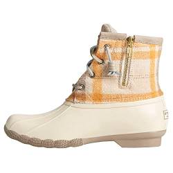 Sperry Saltwater Schneestiefel für Damen, Elfenbeinfarbenes Plaid, 37 EU von Sperry