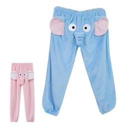 Elefantenrüssel Pyjamahose Herren, Elefanten Pyjamahose Herren Lustige Elefanten Pyjamahose für Herren, Cartoon Elefantenhose (Blau, M) von Spida Mount