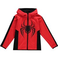 Spider-Man - Marvel Kapuzenjacke für Kinder - Kids - Miles Morales - für Mädchen & Jungen - rot von Spider-Man