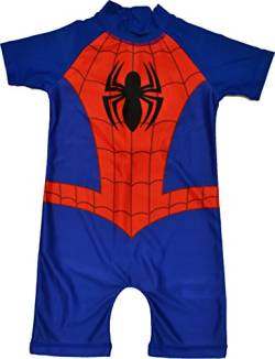 Jungen Spiderman All in One Badeanzug Sunsafe Sunsuit Alter 18 Monate bis 8 Jahre, blau, 4-5 Jahre von Spiderman