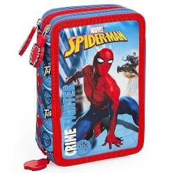 Marvel Spider-Man 20cm Federmäppchen gefüllt mit Stiften, Radiergummi, Schere von Spiderman