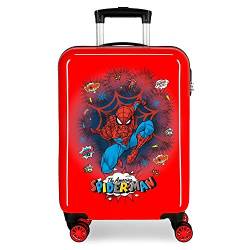 Marvel Spiderman Pop Kabinenkoffer Rot 38x55x20 cms Hartschalen ABS Kombinationsschloss 34L 2,6Kgs 4 Doppelräder Handgepäck von Spiderman
