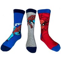 Spiderman Freizeitsocken 3x Spiderman Kindersocken Strümpfe Jungen + Mädchen von Spiderman