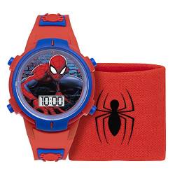 Spiderman Jungen Digital Quarz Uhr mit Silikon Armband SPD40012ARG von Spiderman
