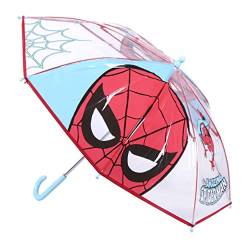 Spiderman Regenschrim Stockschirm Bubble Schirm Spidermann Schirm Fiberglas 66cm Durchmesser (Blau) von Spiderman