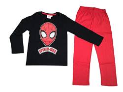 Spiderman Schlafanzug Pyjama (schwarz, 6 Jahre) von Spiderman