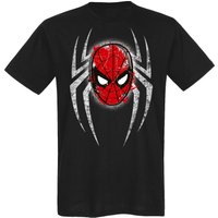 Spiderman Spider Mask Herren T-Shirt schwarz von Spiderman