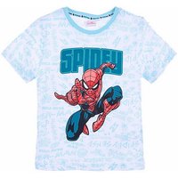 Spiderman T-Shirt Marvel Jungen Kurzarmshirt aus Baumwolle Gr. 98 - 128 cm von Spiderman