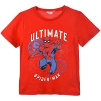 Spiderman T-Shirt Marvel Jungen Kurzarmshirt aus Baumwolle Gr. 98 - 128 cm von Spiderman