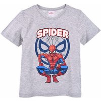 Spiderman T-Shirt SUPER HERO Jungen Kurzarmshirt aus Baumwolle Gr. 98 - 128 cm von Spiderman