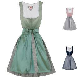 Spieth & Wensky Dirndl Demo Midi-Dirndl Kleid 2-teiliges Trachtenkleid Farben: Mintgrün, Größe: 38/M von Spieth & Wensky