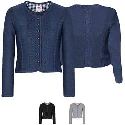 Spieth & Wensky Strickjacke Bonn Jeansblau XXL von Spieth & Wensky