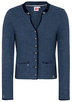 Spieth & Wensky Strickjacke Malta Jeansblau - 3XL von Spieth & Wensky