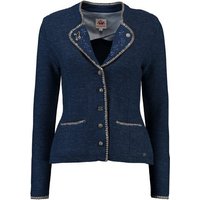 Spieth & Wensky Strickjacke SPIETH & WENSKY Strickjacke Plan blau von Spieth & Wensky