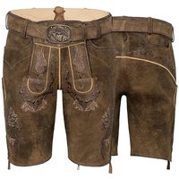 Spieth & Wensky Trachtenlederhose 253 Weikhard Herren Trachtenhose Lederhose kurzhose mit Gürtel Ziegenvelour von Spieth & Wensky