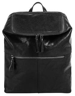 Spikes & Sparrow Rucksack Echt Leder schwarz Damen - 021275 von Spikes & Sparrow