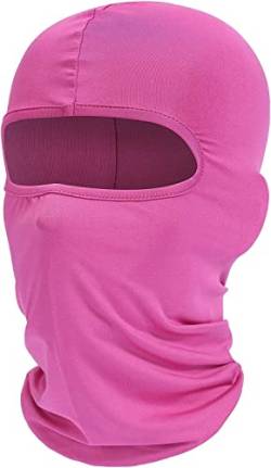 Sturmhaube Sommer Herbst Winter Balaclava für Outdoorsports Radfahren, Snowboarden, Skifahren, Motorrad Fahren UV-Schutz Winddicht Warm Gesichtshaube Skimaske Gesichtsmaske für Herren/Damen Rosenrot von SpirWoRchlan