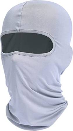 Sturmhaube Sommer Herbst Winter Balaclava für Outdoorsports Radfahren, Snowboarden, Skifahren, Motorrad Fahren UV-Schutz Winddicht Warm Gesichtshaube Skimaske Gesichtsmaske für Herren/Damen Grau von SpirWoRchlan