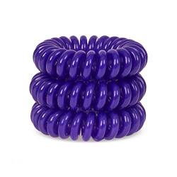 Deep Purple SpiraBobble | Haarbänder für Frauen - 12 Stück Set Haargummis | Strapazierfähiges Haargummi | Spiralring für Pferdeschwanz von SpiraBobble