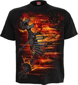 Spiral Atomic Blast Männer T-Shirt schwarz L 100% Baumwolle Horror, Rockwear, Totenköpfe von Spiral