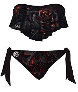 Spiral - Burnt Rose - Bikini mit Allover-Motiv & Rüschen - L von Spiral