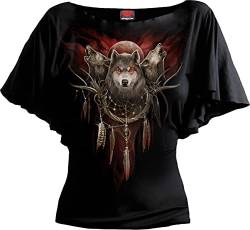 Spiral Cry of The Wolf Frauen T-Shirt schwarz M von Spiral