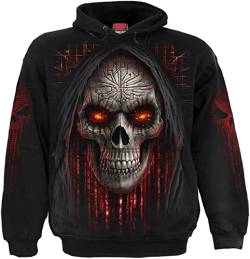 Spiral Cyber Death Hoodie Männer Kapuzenpullover schwarz M 100% Baumwolle Horror, Rockwear, Totenköpfe von Spiral