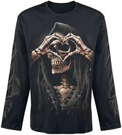 Spiral Dark Love Männer Langarmshirt schwarz L 100% Baumwolle Gothic, Horror, Rockwear von Spiral