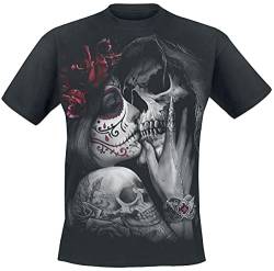 Spiral Direct Herren Dead kiss T-Shirt, schwarz, 2XL von Spiral