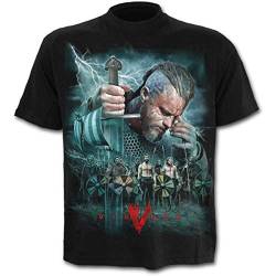 Spiral Direct Vikings Battle T Shirt, (Schwarz), S von Spiral