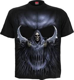 Spiral Double Death Männer T-Shirt schwarz L 100% Baumwolle Everyday Goth, Gothic, Rockwear von Spiral