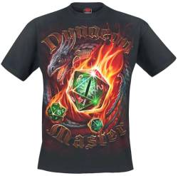 Spiral Dungeon Master Männer T-Shirt schwarz XXL 100% Baumwolle Basics, Horror, Rockwear, Totenköpfe von Spiral