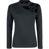 Spiral - Gothic Langarmshirt - Gothic Elegance - S bis XXL - für Damen - Größe XL - schwarz von Spiral