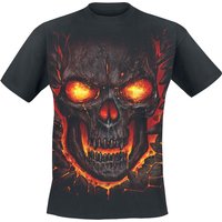 Spiral - Gothic T-Shirt - Skull Lava - S bis XXL - für Männer - Größe M - schwarz von Spiral