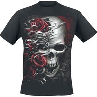 Spiral - Gothic T-Shirt - Skulls N' Roses - S bis XXL - für Männer - Größe S - schwarz von Spiral